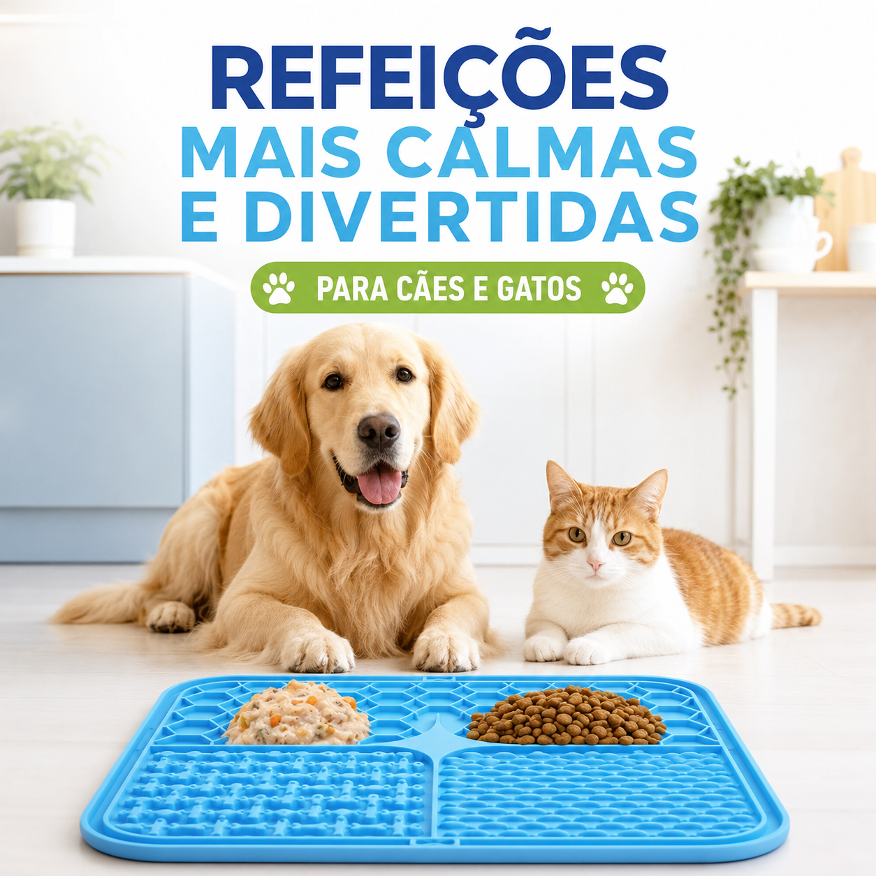 Tapete Interativo de Alimentação Lenta — Fim da Comida Engolida em 2 Segundos