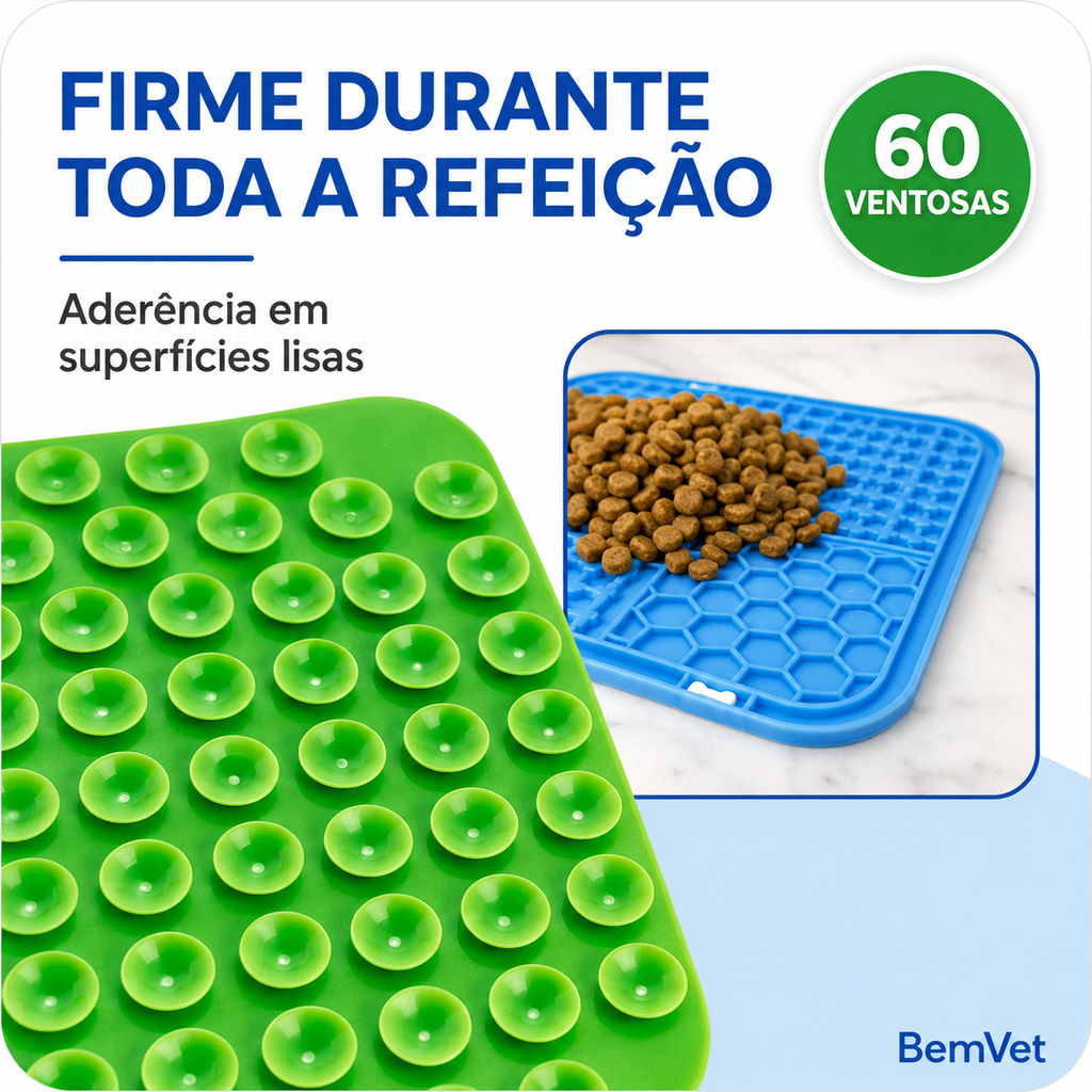 Tapete Interativo de Alimentação Lenta — Fim da Comida Engolida em 2 Segundos