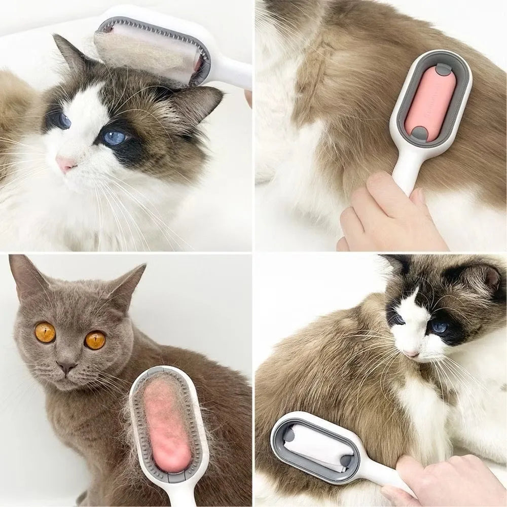 Escova Profissional para Gatos — Pelo Brilhante, Sem Nós