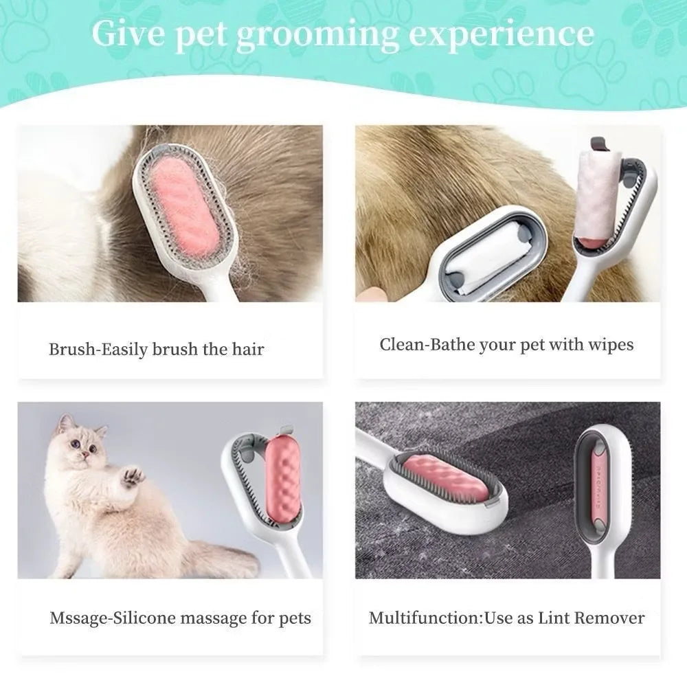 Escova Profissional para Gatos — Pelo Brilhante, Sem Nós