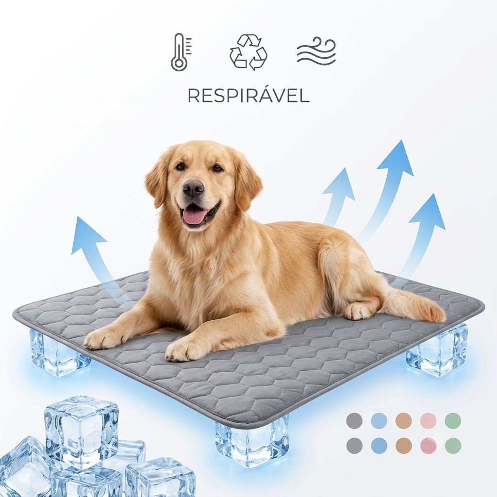 Cama Refrescante para Pets — Conforto no Calor, Vários Tamanhos